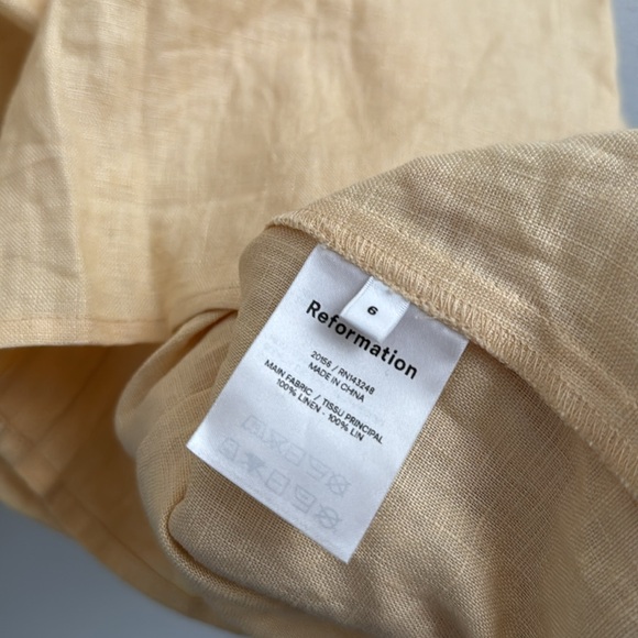 Reformation Roarke Linen Mini Dress - Picture 5 of 5